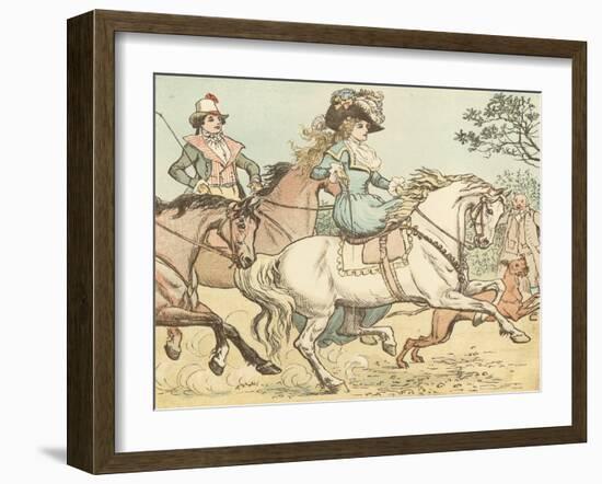 Ride a Cock Horse to Banbury Cross-Randolph Caldecott-Framed Giclee Print