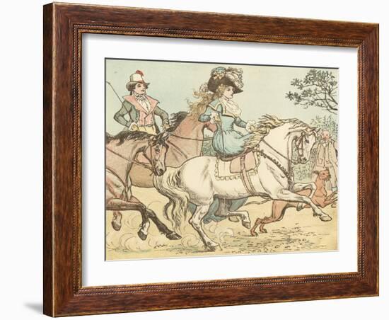 Ride a Cock Horse to Banbury Cross-Randolph Caldecott-Framed Giclee Print