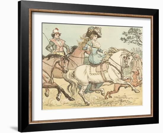 Ride a Cock Horse to Banbury Cross-Randolph Caldecott-Framed Giclee Print