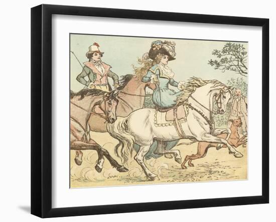 Ride a Cock Horse to Banbury Cross-Randolph Caldecott-Framed Giclee Print