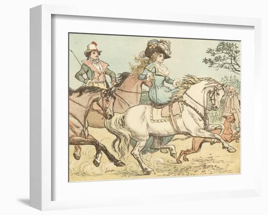 Ride a Cock Horse to Banbury Cross-Randolph Caldecott-Framed Giclee Print