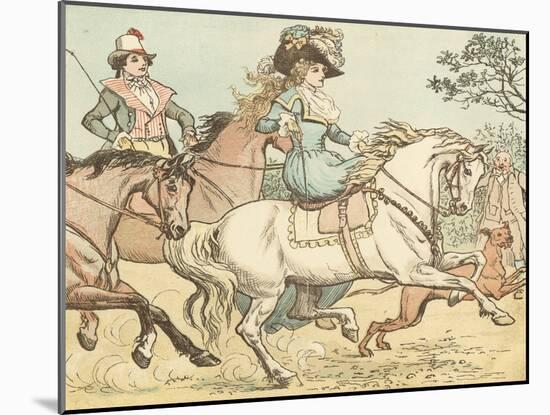 Ride a Cock Horse to Banbury Cross-Randolph Caldecott-Mounted Giclee Print