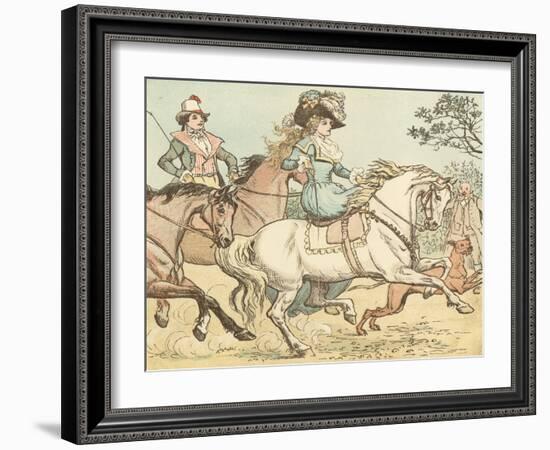 Ride a Cock Horse to Banbury Cross-Randolph Caldecott-Framed Giclee Print