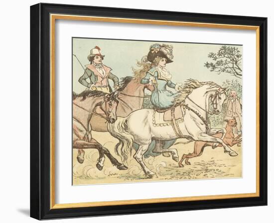 Ride a Cock Horse to Banbury Cross-Randolph Caldecott-Framed Giclee Print