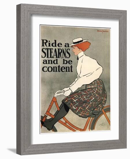 Ride a Stearns, 1896-Edward Penfield-Framed Giclee Print