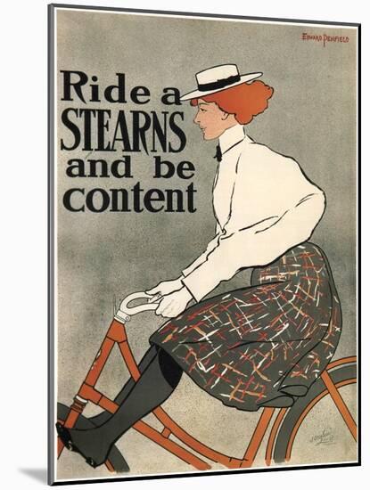 Ride a Stearns, 1896-Edward Penfield-Mounted Giclee Print