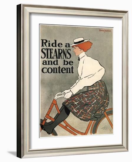 Ride a Stearns, 1896-Edward Penfield-Framed Giclee Print