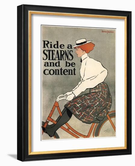 Ride a Stearns, 1896-Edward Penfield-Framed Giclee Print