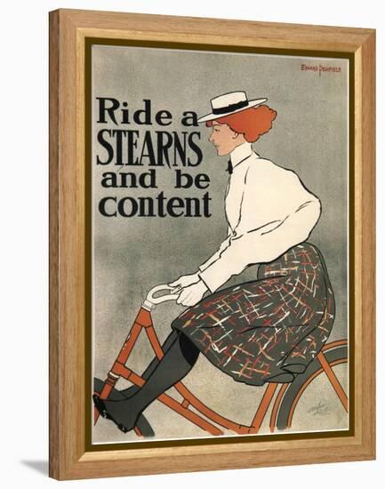 Ride a Stearns, 1896-Edward Penfield-Framed Premier Image Canvas