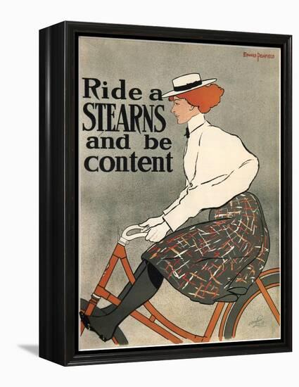 Ride a Stearns, 1896-Edward Penfield-Framed Premier Image Canvas