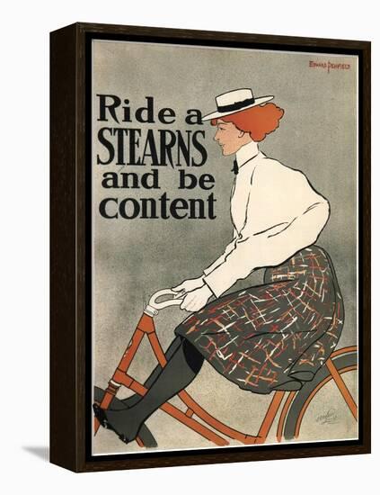 Ride a Stearns, 1896-Edward Penfield-Framed Premier Image Canvas