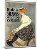 Ride a Stearns and Be Content, C.1896-Edward Penfield-Mounted Giclee Print