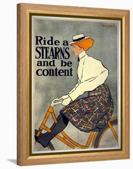 Ride a Stearns and Be Content, C.1896-Edward Penfield-Framed Premier Image Canvas