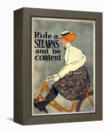 Ride a Stearns and Be Content, C.1896-Edward Penfield-Framed Premier Image Canvas