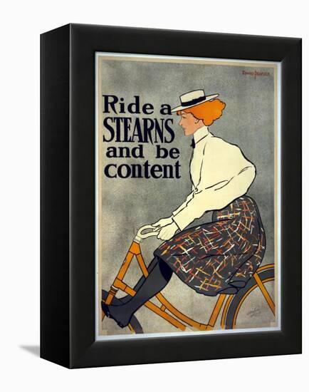 Ride a Stearns and Be Content, C.1896-Edward Penfield-Framed Premier Image Canvas