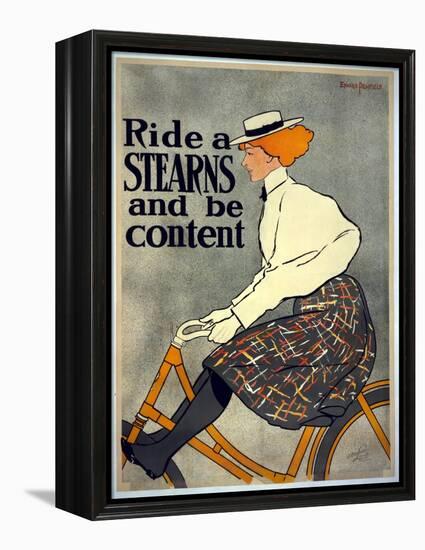 Ride a Stearns and Be Content, C.1896-Edward Penfield-Framed Premier Image Canvas