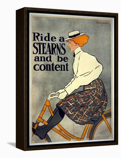 Ride a Stearns and Be Content, C.1896-Edward Penfield-Framed Premier Image Canvas