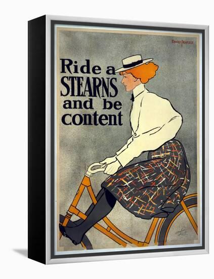 Ride a Stearns and Be Content, C.1896-Edward Penfield-Framed Premier Image Canvas