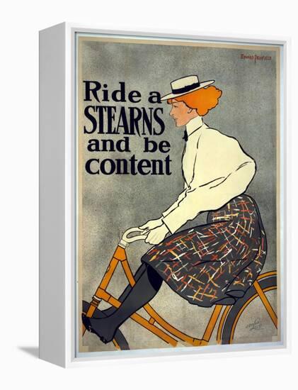 Ride a Stearns and Be Content, C.1896-Edward Penfield-Framed Premier Image Canvas