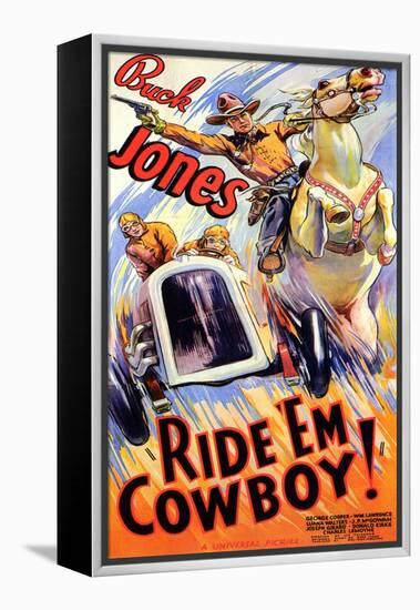 Ride 'Em Cowboy-null-Framed Stretched Canvas