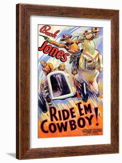 Ride 'Em Cowboy-null-Framed Art Print