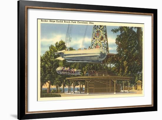 Ride, Euclid Beach Park, Cleveland-null-Framed Art Print