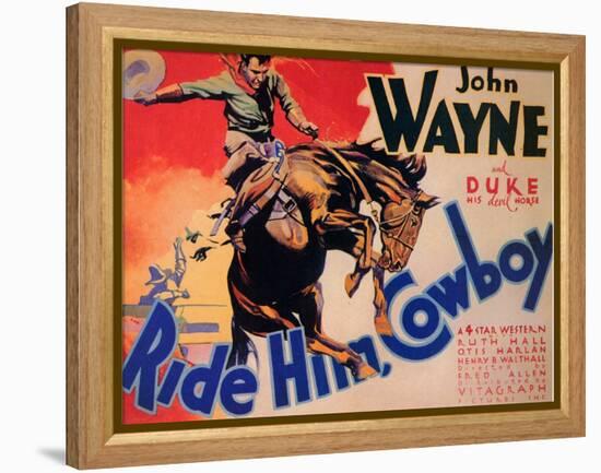 Ride Him Cowboy, 1932-null-Framed Stretched Canvas