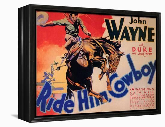 Ride Him Cowboy, 1932-null-Framed Stretched Canvas