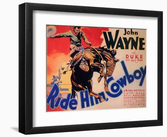 Ride Him Cowboy, 1932-null-Framed Premium Giclee Print