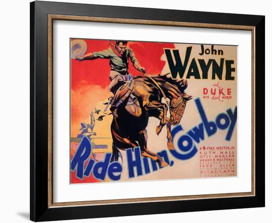 Ride Him Cowboy, 1932-null-Framed Art Print