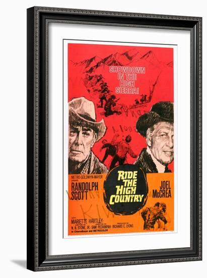 Ride the High Country, Randolph Scott, Joel Mccrea, Mariette Hartley, 1962-null-Framed Premium Giclee Print