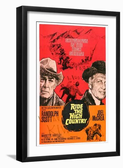 Ride the High Country, Randolph Scott, Joel Mccrea, Mariette Hartley, 1962-null-Framed Art Print