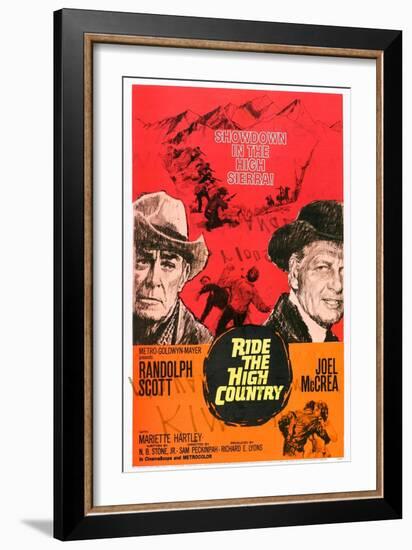 Ride the High Country, Randolph Scott, Joel Mccrea, Mariette Hartley, 1962-null-Framed Art Print