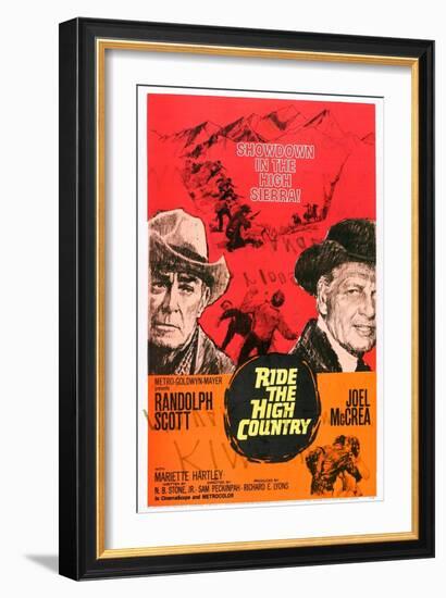 Ride the High Country, Randolph Scott, Joel Mccrea, Mariette Hartley, 1962-null-Framed Art Print