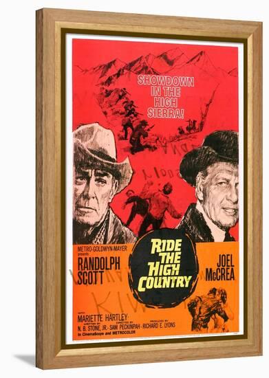Ride the High Country, Randolph Scott, Joel Mccrea, Mariette Hartley, 1962-null-Framed Stretched Canvas