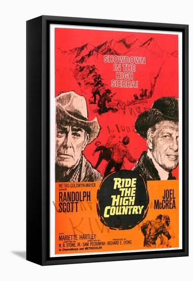 Ride the High Country, Randolph Scott, Joel Mccrea, Mariette Hartley, 1962-null-Framed Stretched Canvas