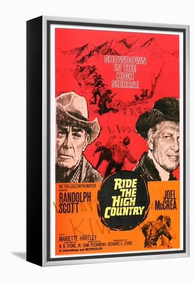 Ride the High Country, Randolph Scott, Joel Mccrea, Mariette Hartley, 1962-null-Framed Stretched Canvas