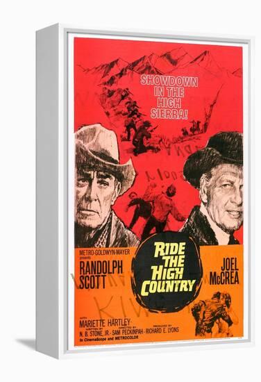 Ride the High Country, Randolph Scott, Joel Mccrea, Mariette Hartley, 1962-null-Framed Stretched Canvas