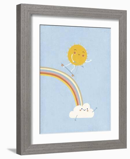 Ride The Rainbow-Clara Wells-Framed Giclee Print