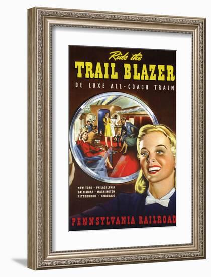 Ride the Trail Blazer-null-Framed Art Print