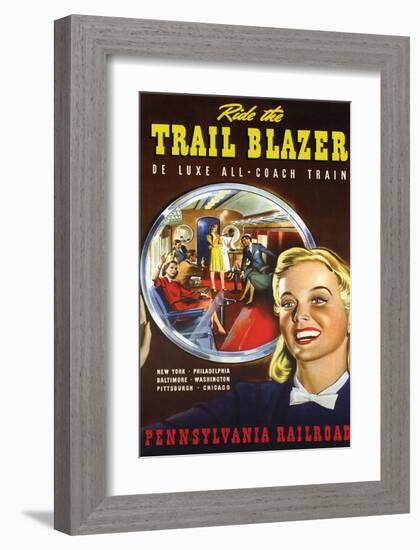 Ride the Trail Blazer-null-Framed Art Print