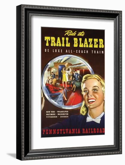 Ride the Trail Blazer-null-Framed Art Print