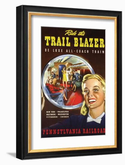 Ride the Trail Blazer-null-Framed Art Print