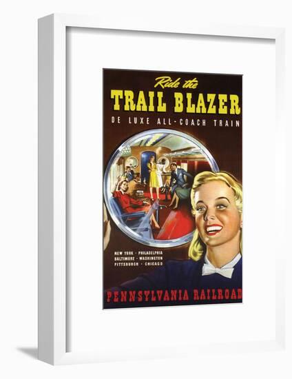 Ride the Trail Blazer-null-Framed Art Print