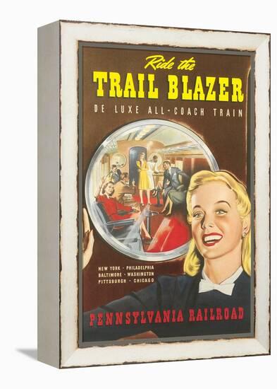 Ride the Trail Blazer-null-Framed Stretched Canvas