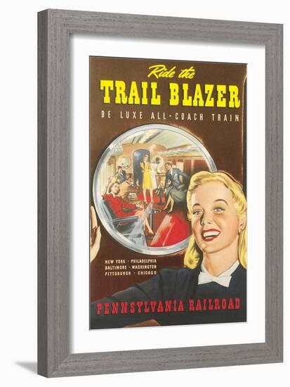 Ride the Trail Blazer-null-Framed Art Print