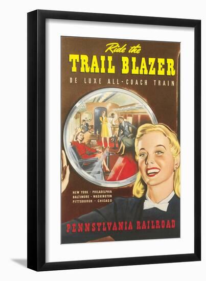 Ride the Trail Blazer-null-Framed Art Print