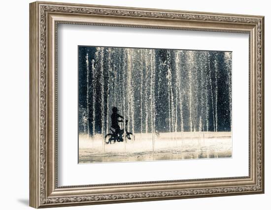 Ride Through the Drops-Ehsan Razzazi-Framed Photographic Print