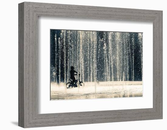 Ride Through the Drops-Ehsan Razzazi-Framed Photographic Print