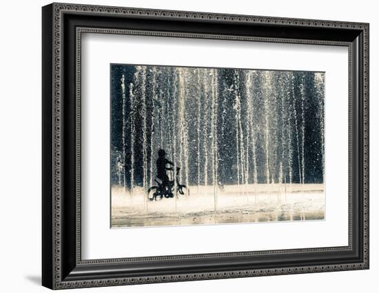 Ride Through the Drops-Ehsan Razzazi-Framed Photographic Print